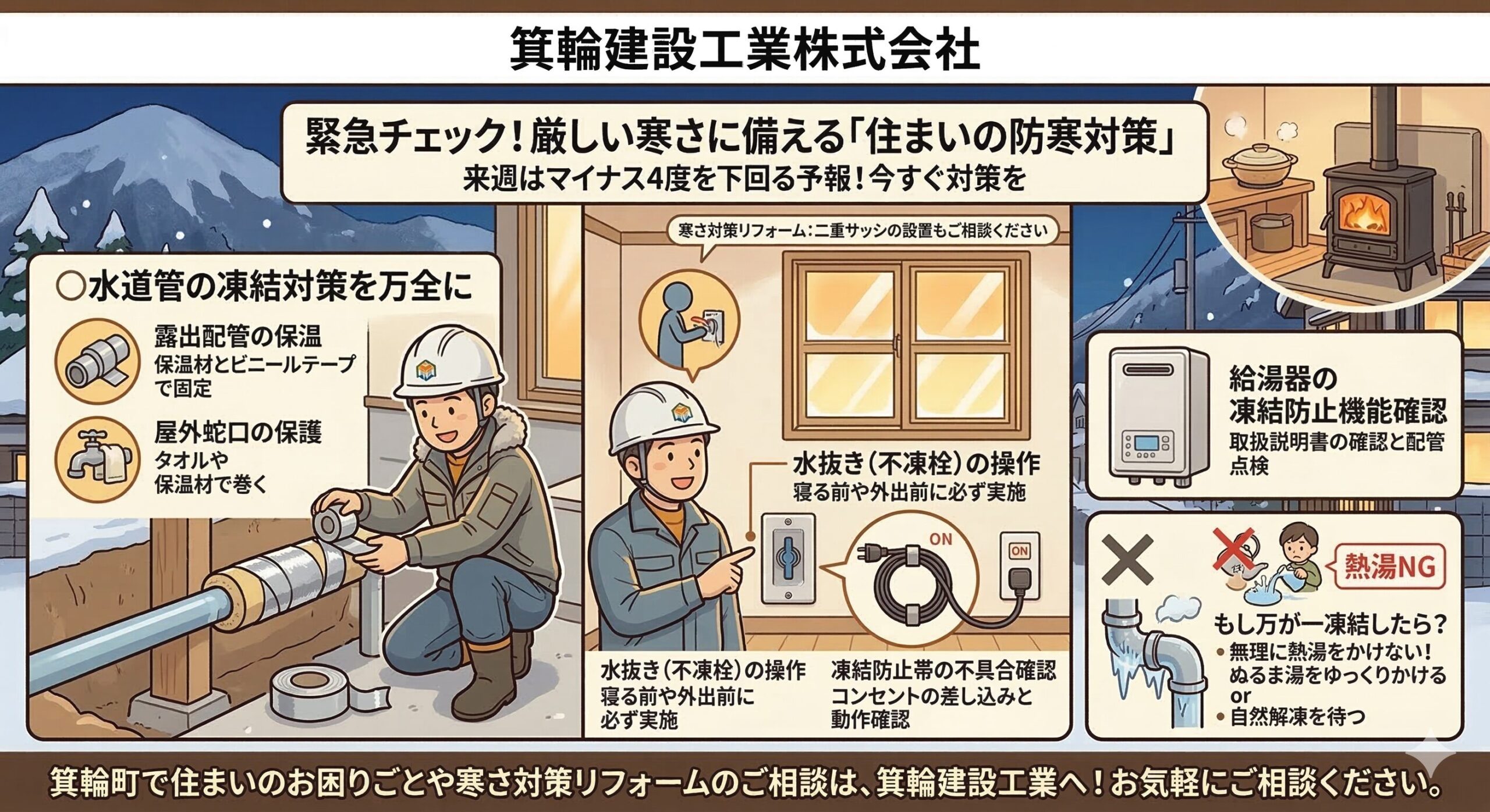来週さらに冷え込む予報です