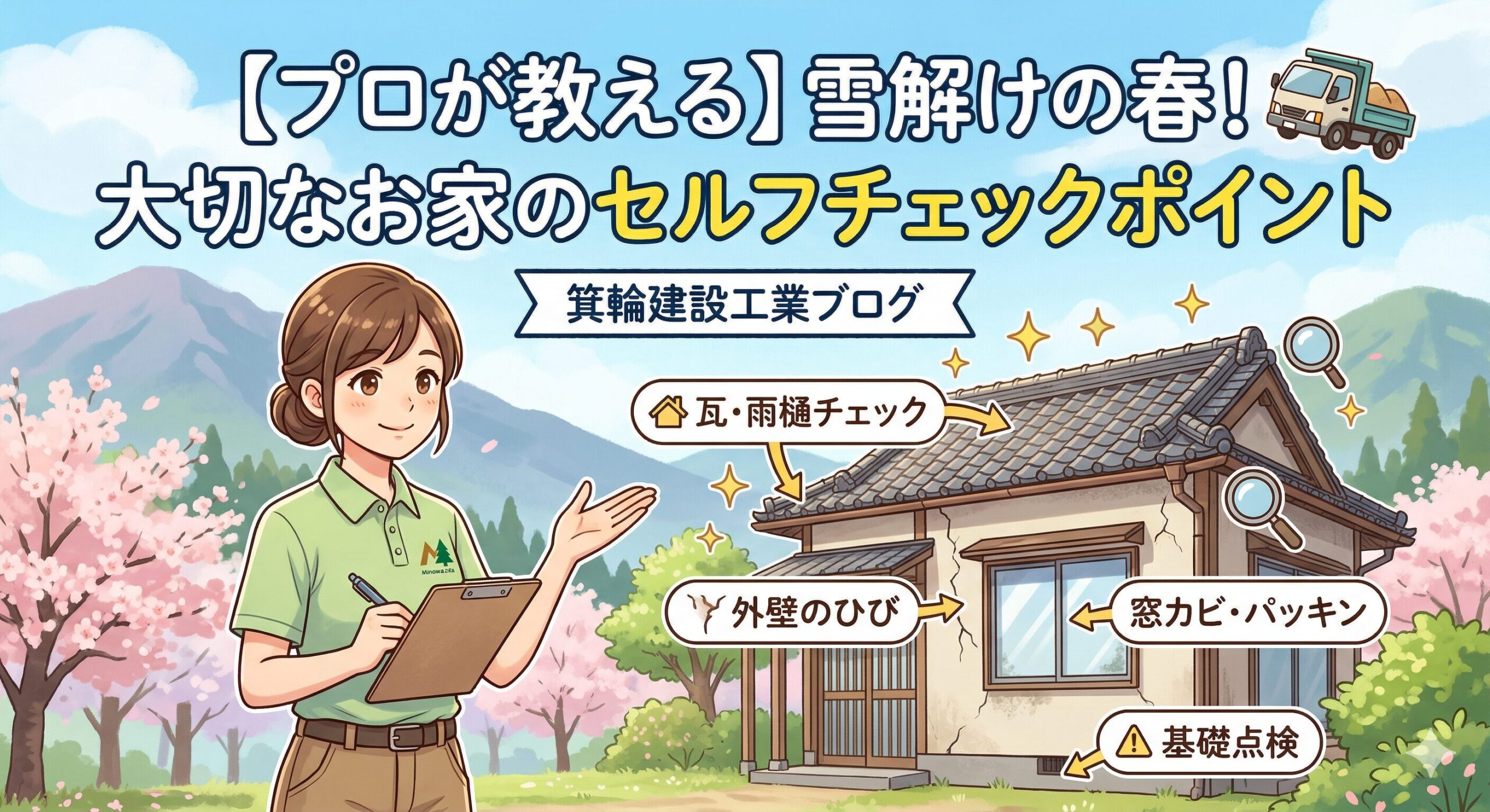 大切なお家のセルフチェックポイント！